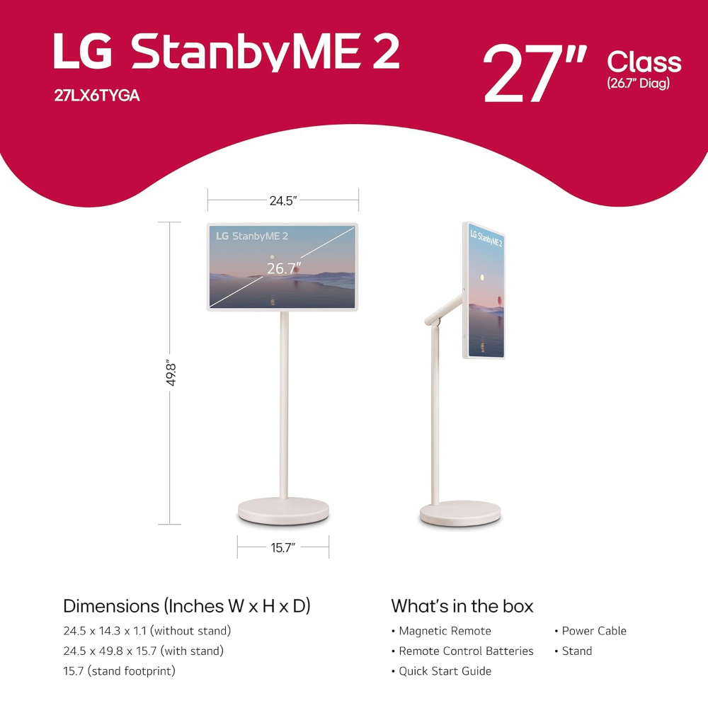 LG 27-Inch StanbyME 2 - Portable Touch Screen TV - Image 5