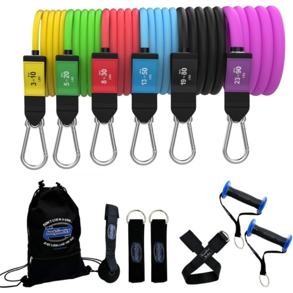 Bodylastics Patented Basic Series Resistance Band Set